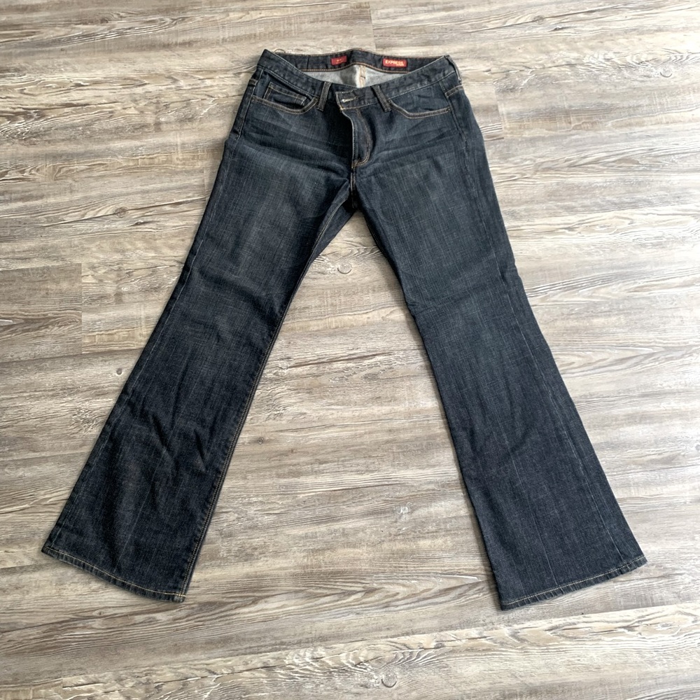 Size 10 Express Flare MIA Boot Leg Dark Jeans